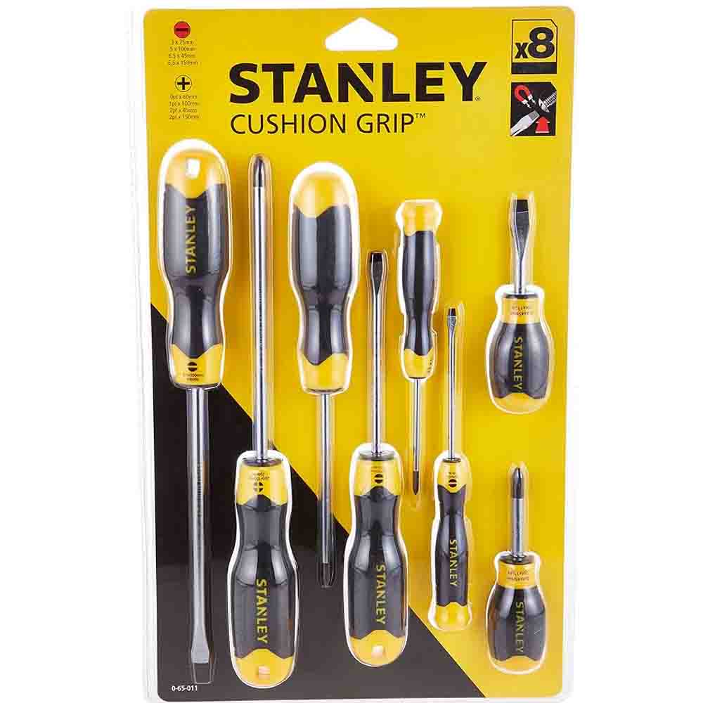 STANLEY® CUSHION GRIP™ Screwdriver Set of 8 pc.