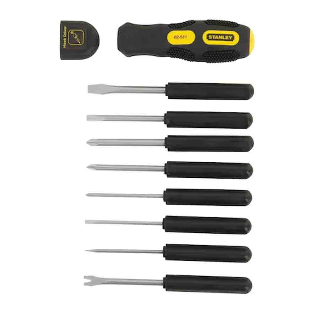 STANLEY® 9-Way Screwdriver Set - Multifunctional Soft Grip