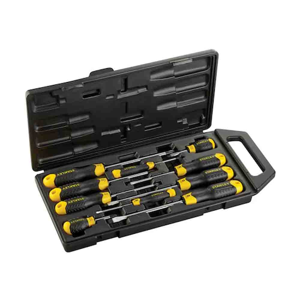 STANLEY® 10-Pcs CUSHION GRIP™ Screwdriver Set