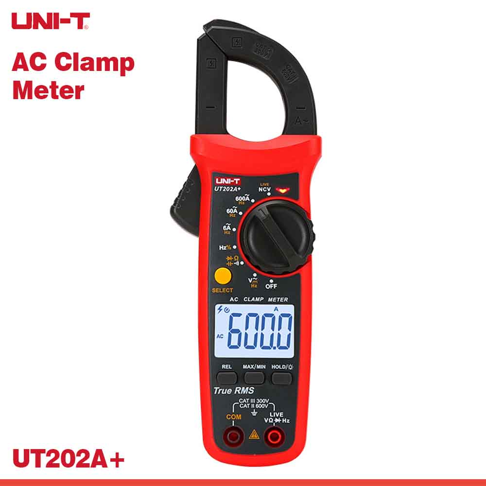 UNI-T Digital AC Clamp Meters (UT200+ Series) 400A/600A with True RMS