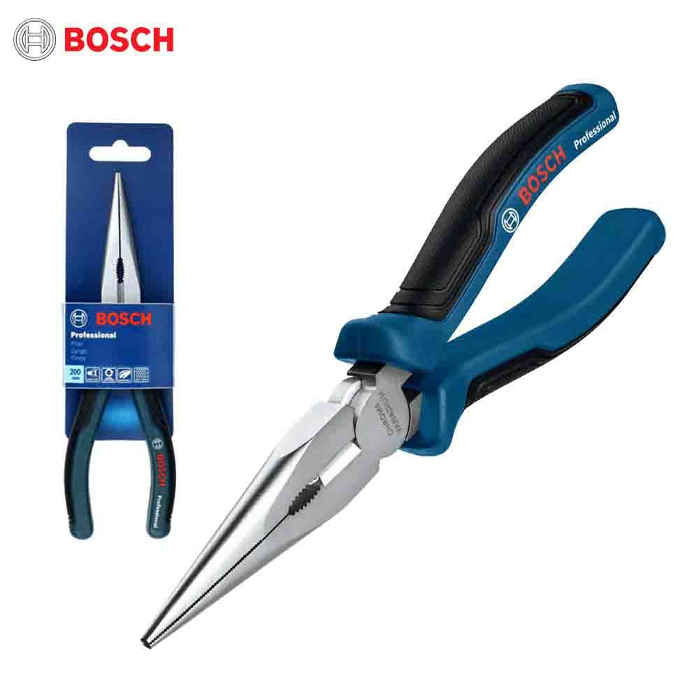Bosch professional pliers with packaging on a white background