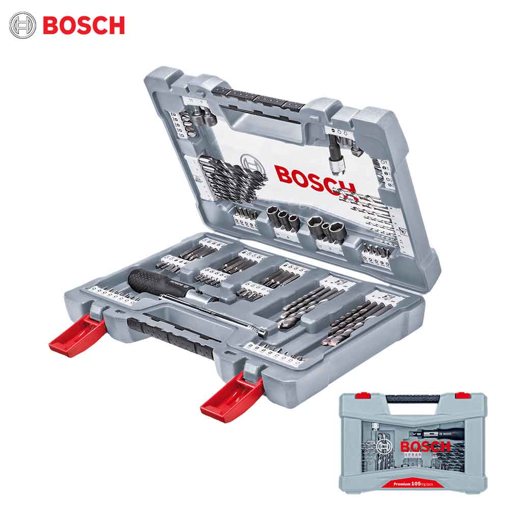 Bosch 105pcs Drill & Screwdriver Bit Set with Case