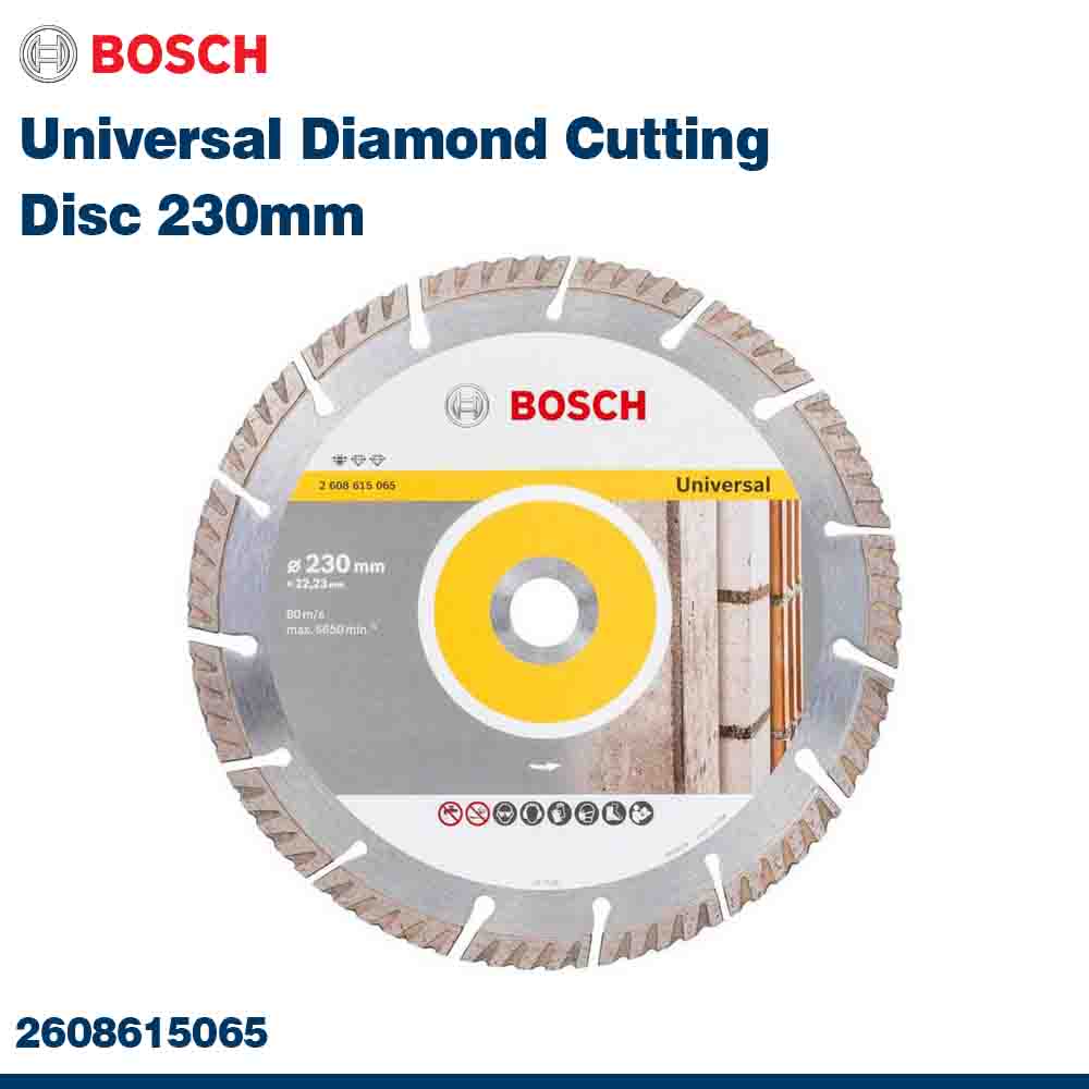 Bosch Universal Diamond Cutting Disc 230mm on a white background