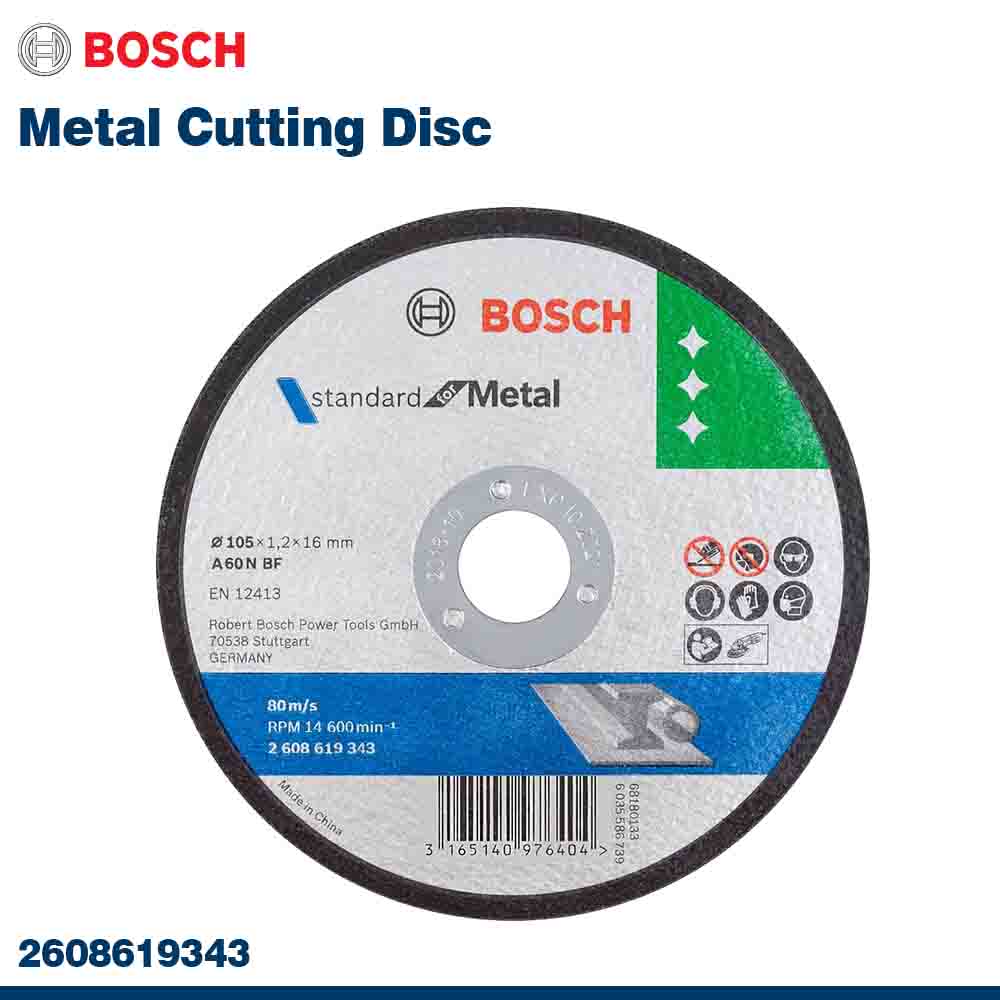 Bosch metal cutting disc on a white background