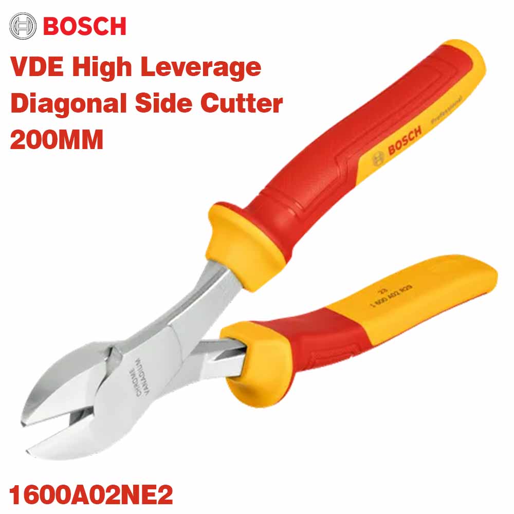 Bosch Professional High Leverage Side Cutters 200MM | VDE 1000V Certified