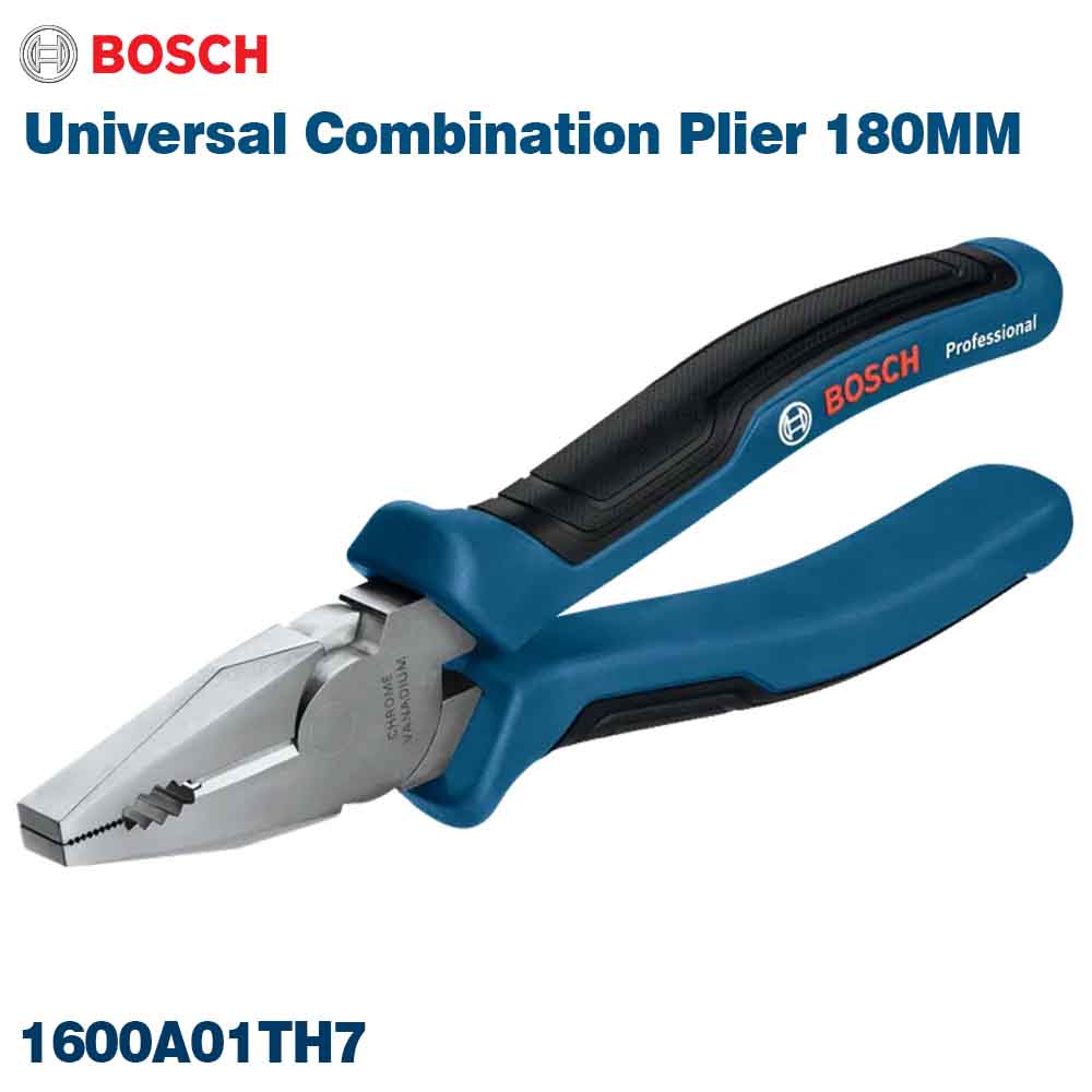 Bosch Universal Combination Plier 180mm – Durable CV Steel