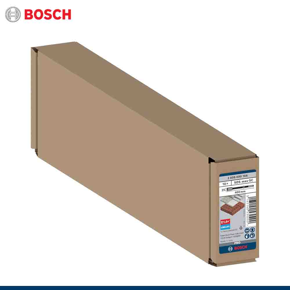 Bosch packaging box on a white background
