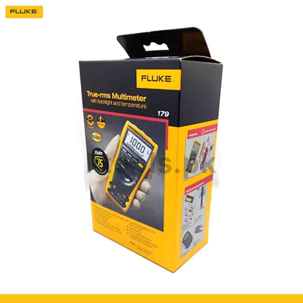 Fluke 179-TRMS Digital Multimeter with temperature readings