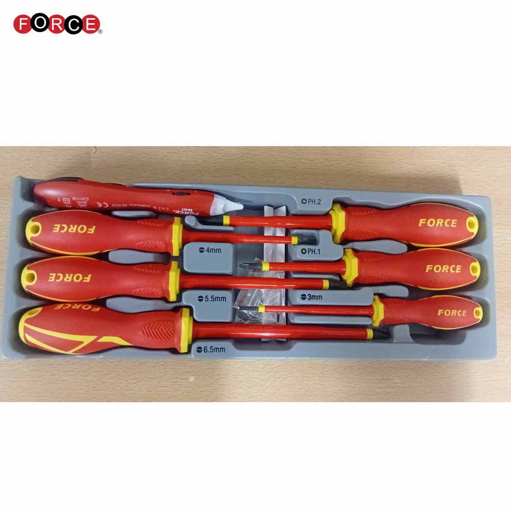 7Pc Insulated Screwdriver Set with Tester – VDE 1000V