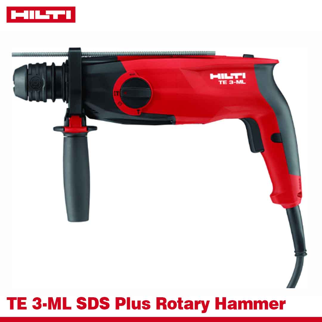 HILTI TE 3-ML SDS Plus Rotary Hammer 2122696 – 2.1J Corded Drill for Concrete, Metal & Chiselling