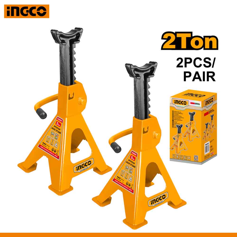 Jack Stand 2 Ton Adjustable 250-380mm with Large Saddle