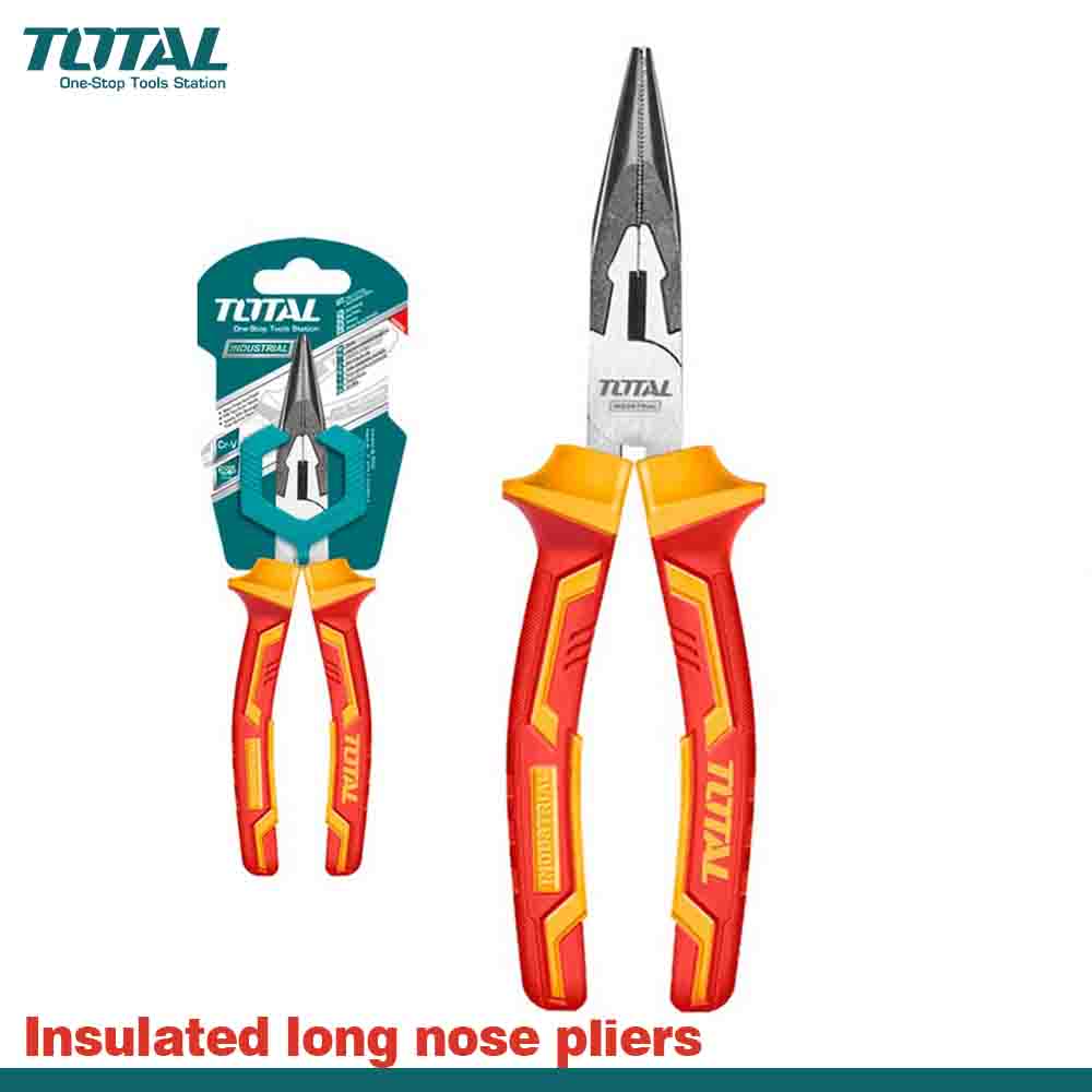 TOTAL Insulated Long Nose Pliers - 1000V