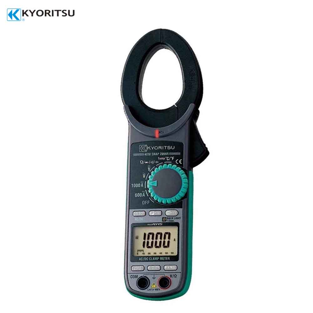 Digital clamp meter with KYORITSU branding on a white background