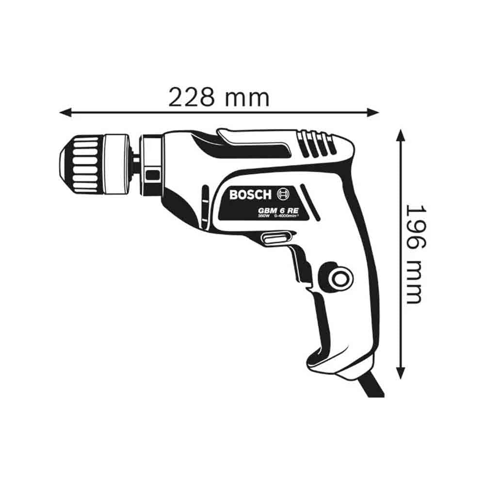 Bosch Rotary Drill (350W) GBM-6RE