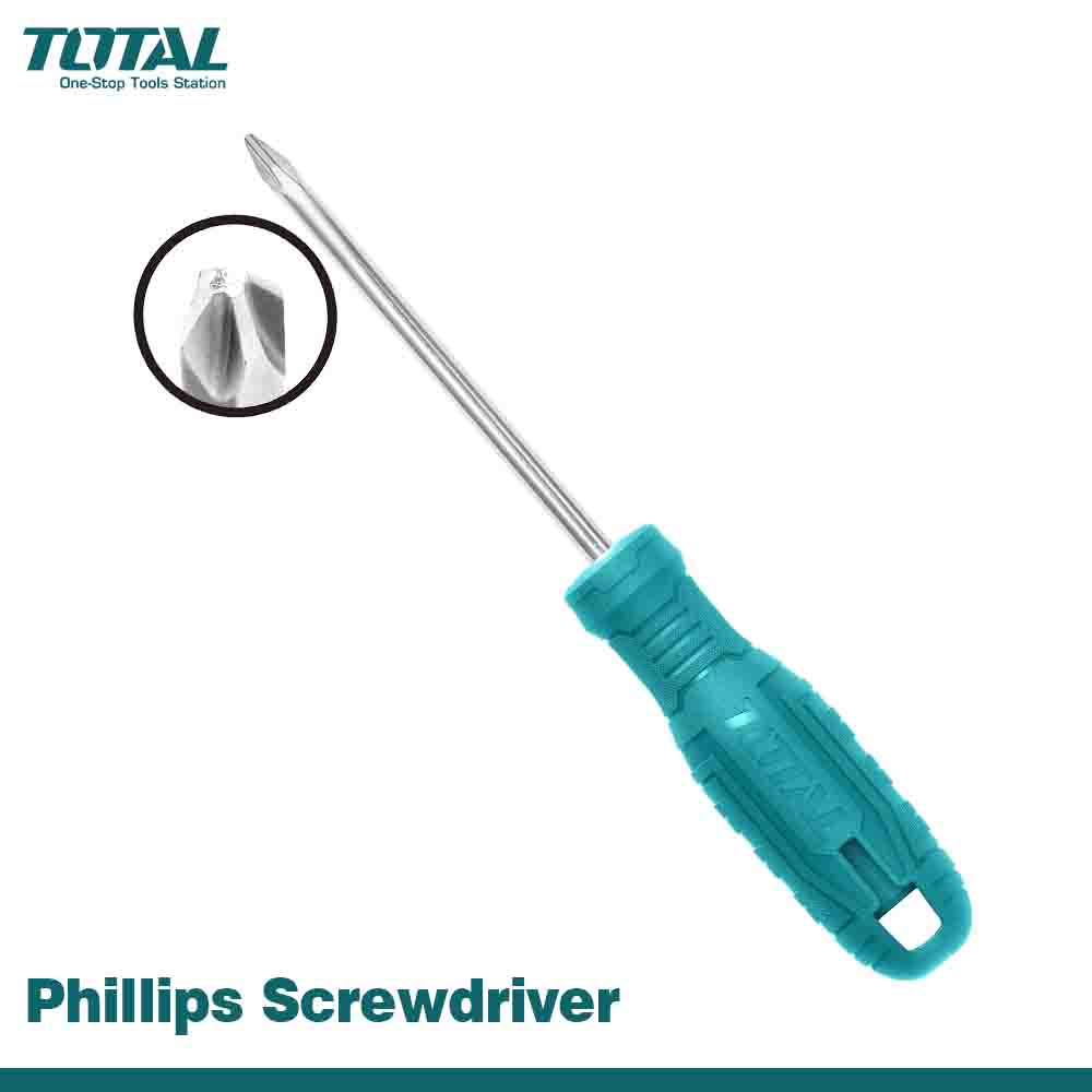TOTAL Phillips X-Head Screwdriver - One Color Grip