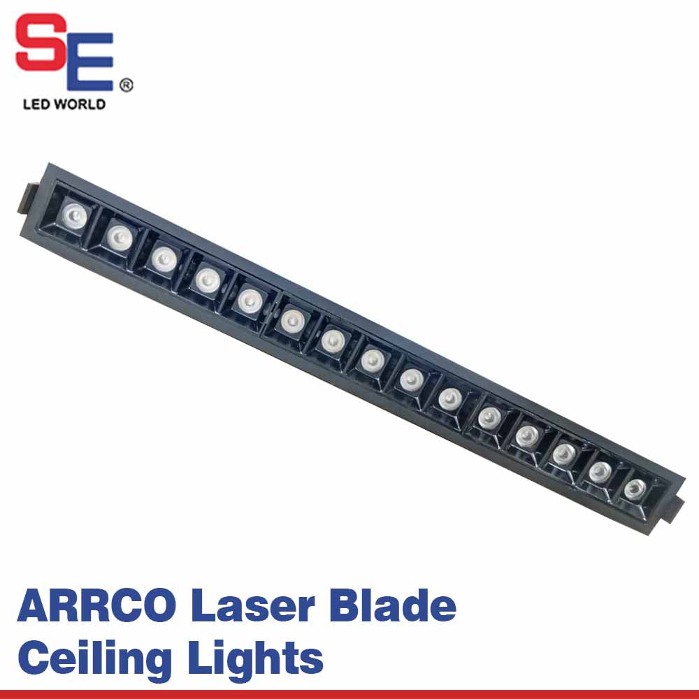 SE ARRCO 30W LED Linear Spotlight - Multi-Cell COB Grille Light