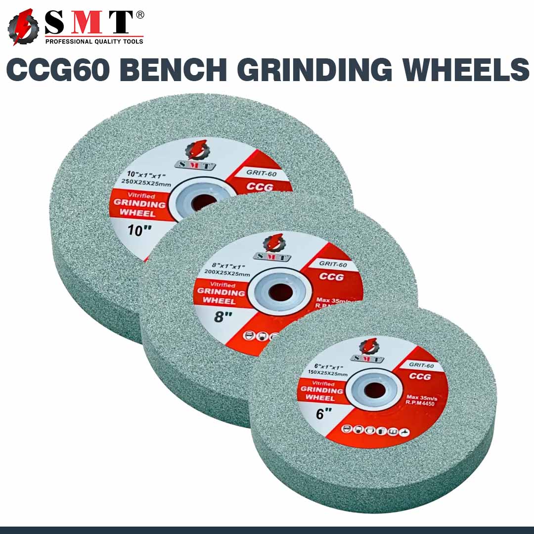 SMT 8 Inch CCG60 Bench Grinding Wheel (200x25x25mm) for Precision Surface Grinding & Sharpening