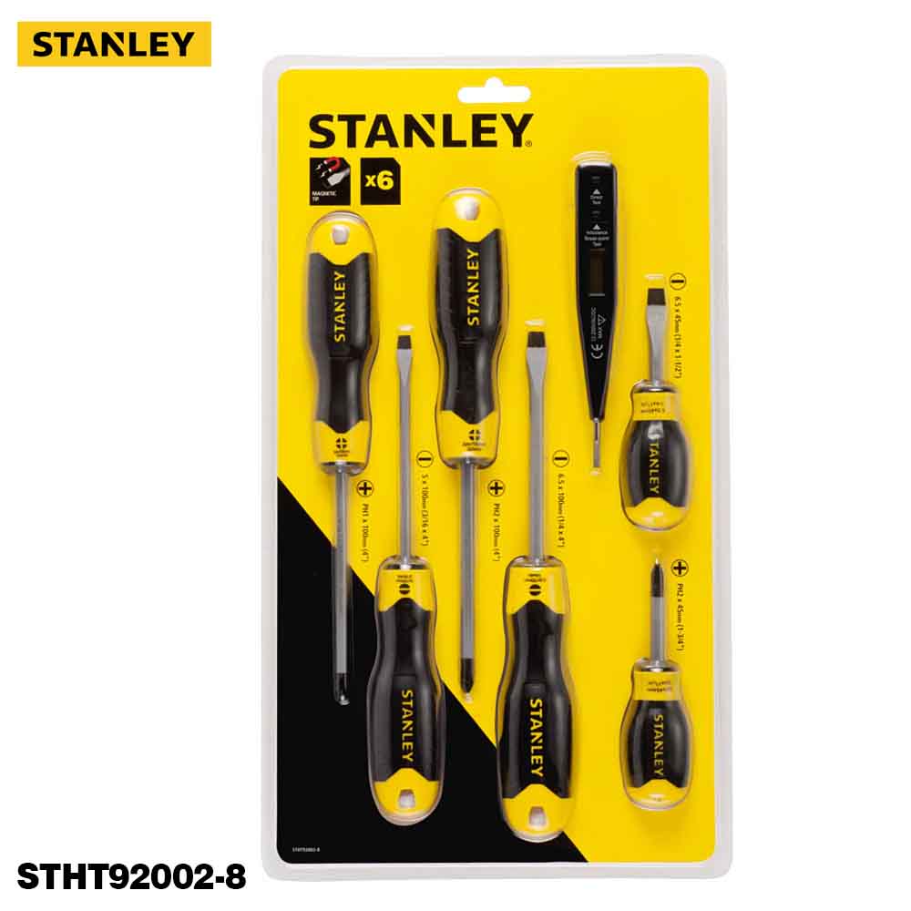Stanley Professional 6PCS Screwdriver Kit with Tester