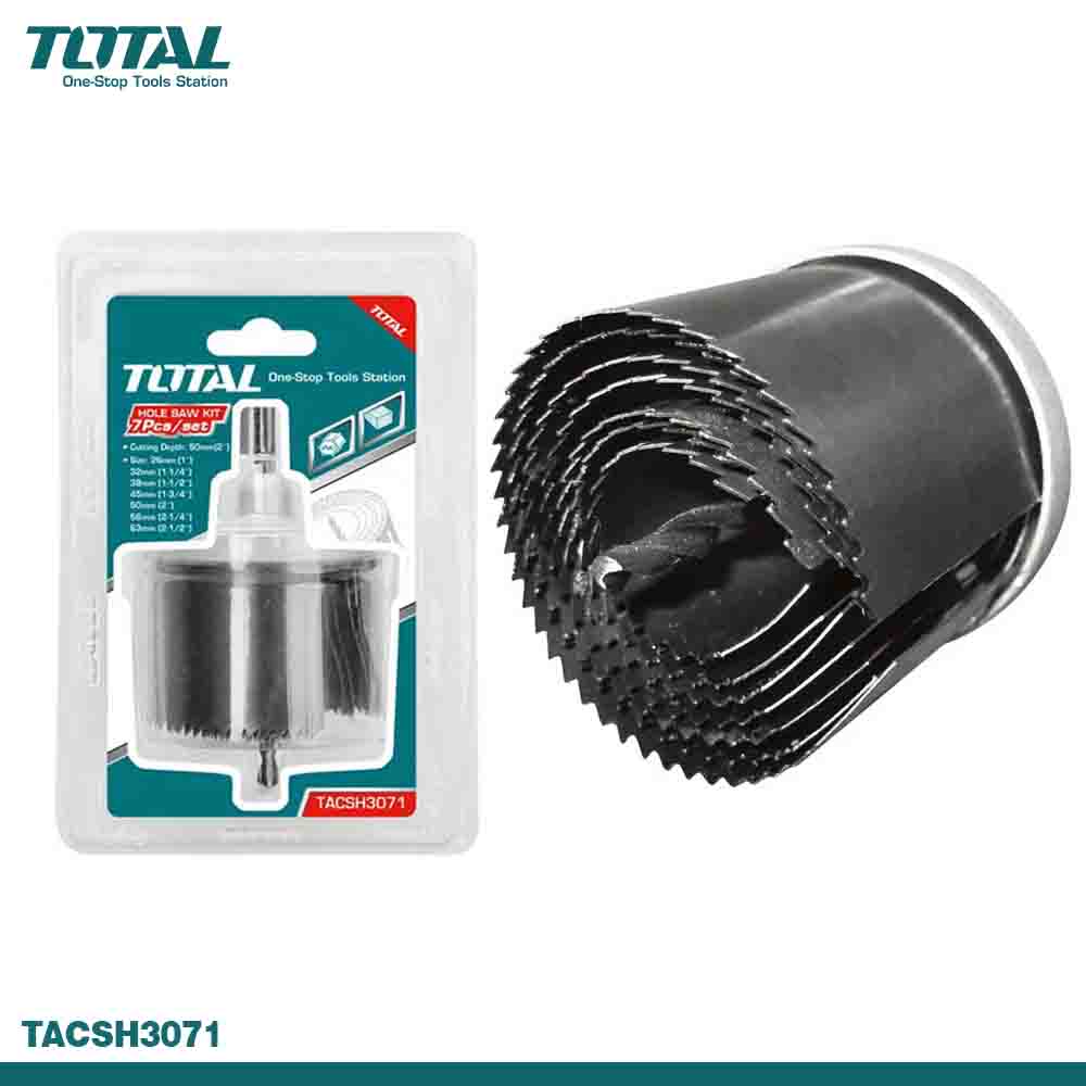 TOTAL 7PCS Hole Saw Set