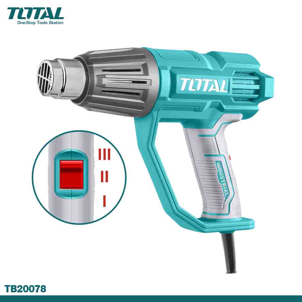 TOTAL Heat Gun with 3 Temperature Settings