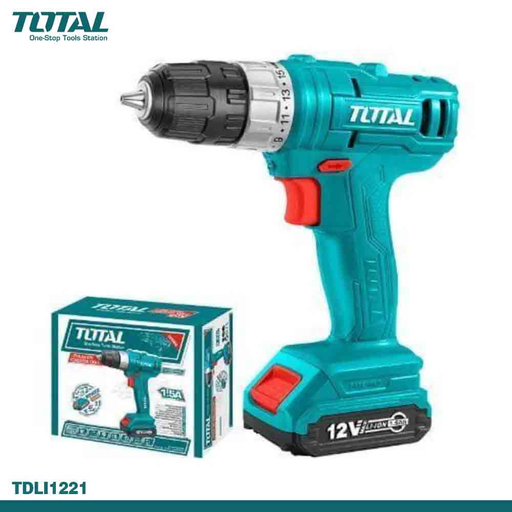 TOTAL Cordless Drill Driver (12V-Lithium-ion)