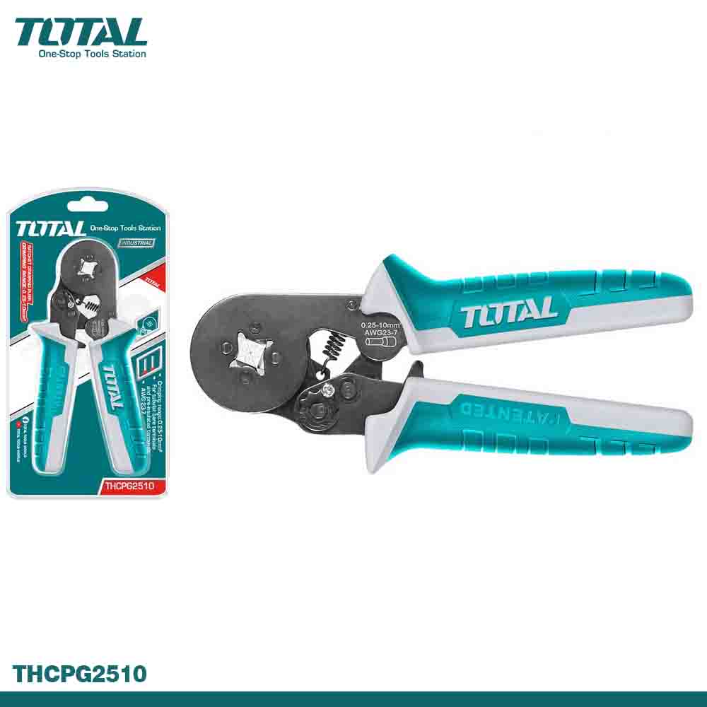 TOTAL Heavy-Duty Ratchet Crimping Plier