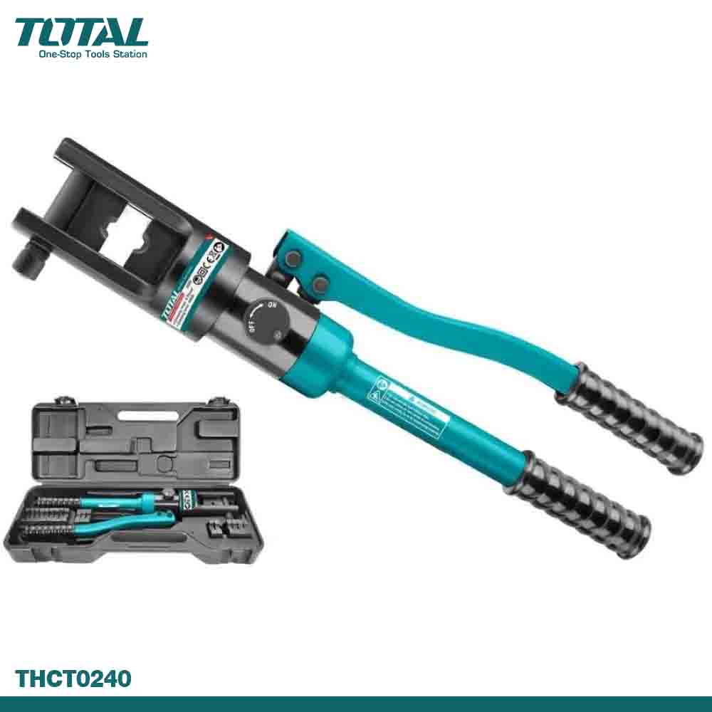 TOTAL Heavy-Duty Hydraulic Crimper 70KN