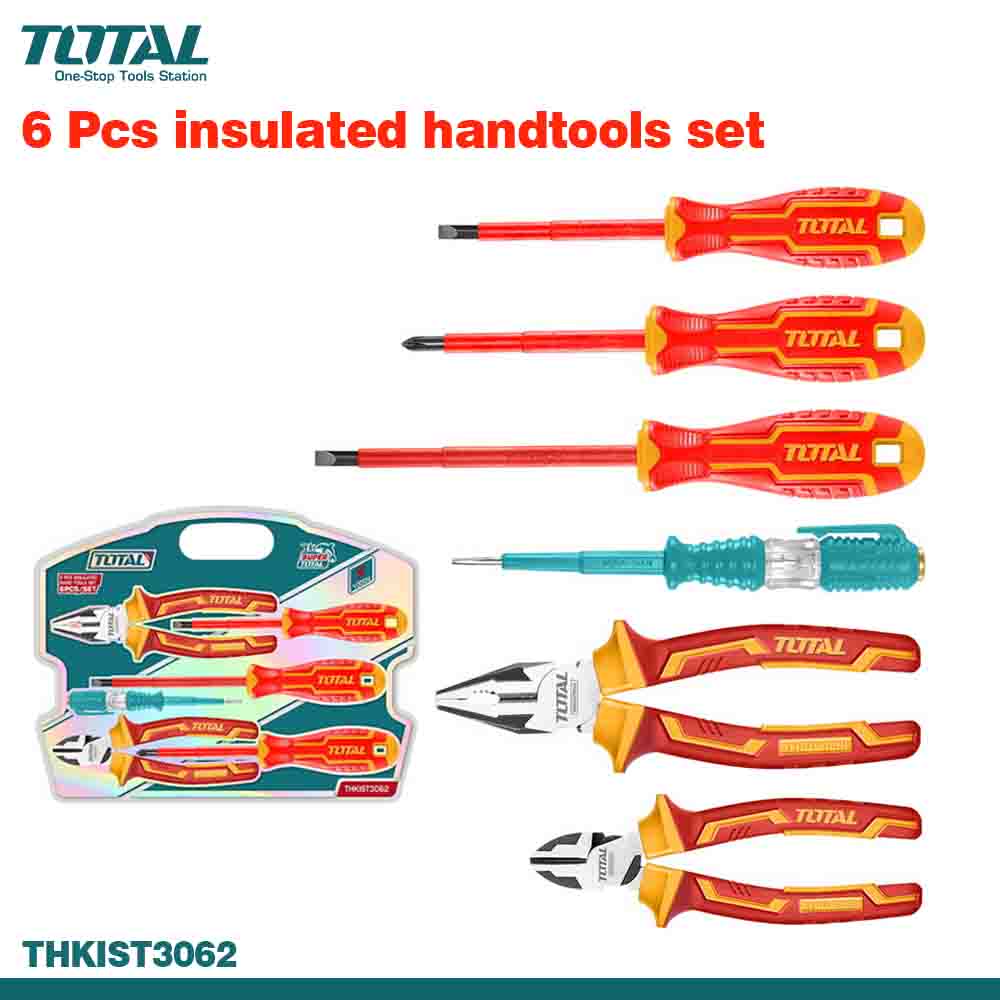 TOTAL 6PCS Insulated Handtools Set