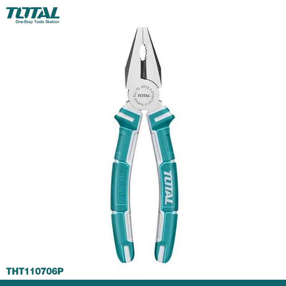TOTAL Combination Pliers - Two Color Handle