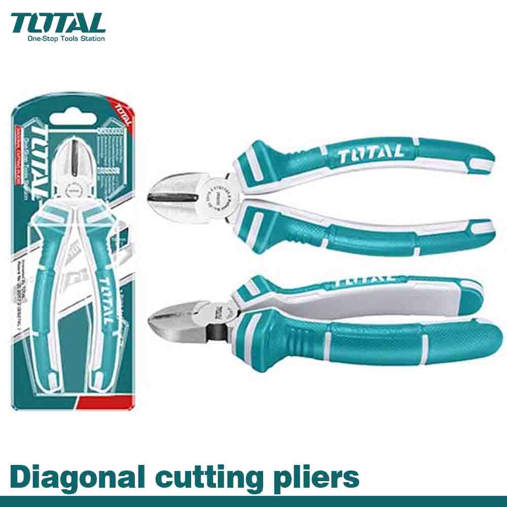 TOTAL Diagonal Cutting Plier 160MM - Two Color Handle