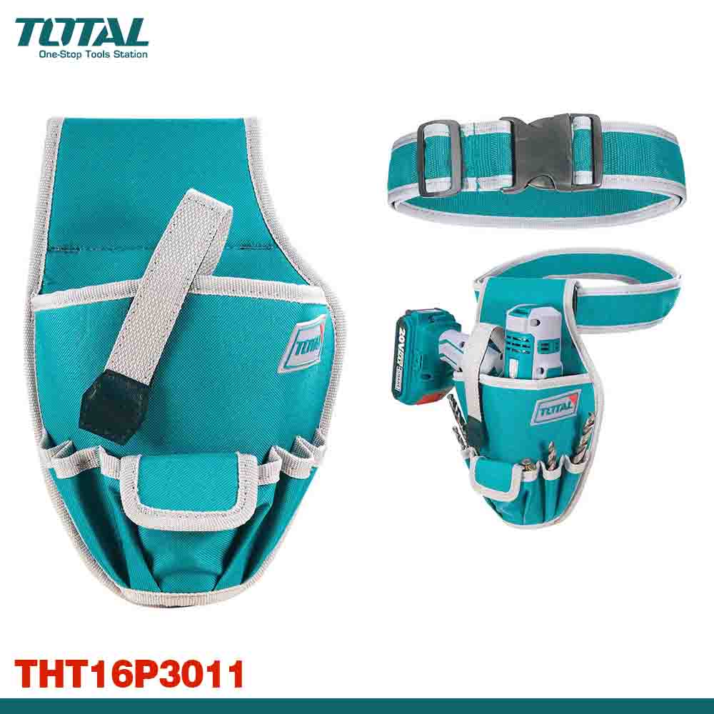 TOTAL 8kg Load Drill Pouch with Storage for Bits & Screws