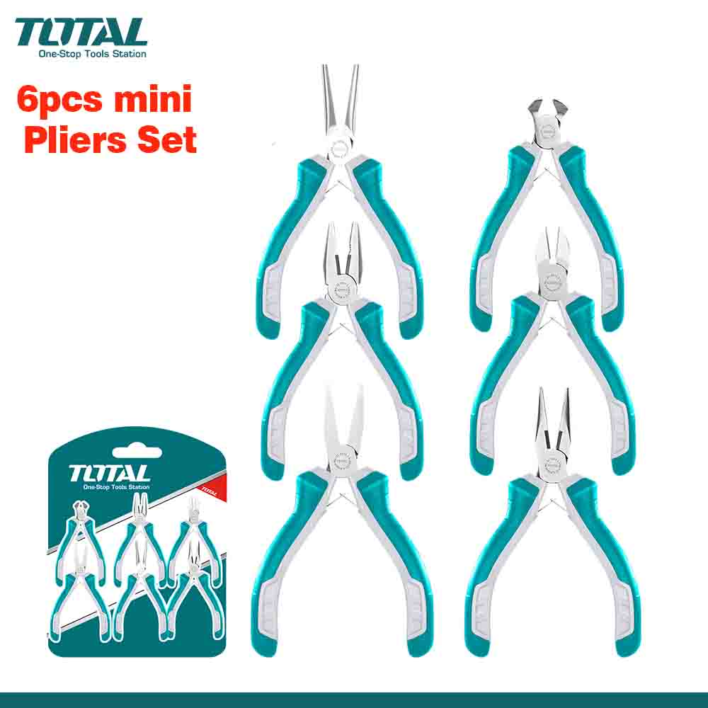 TOTAL 6PCS Mini Pliers Set