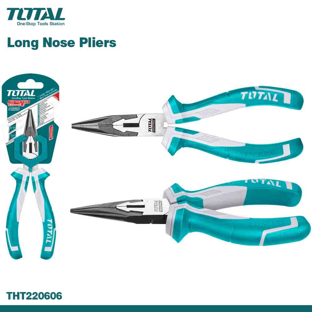 TOTAL Heavy-Duty Long Nose Plier 160MM