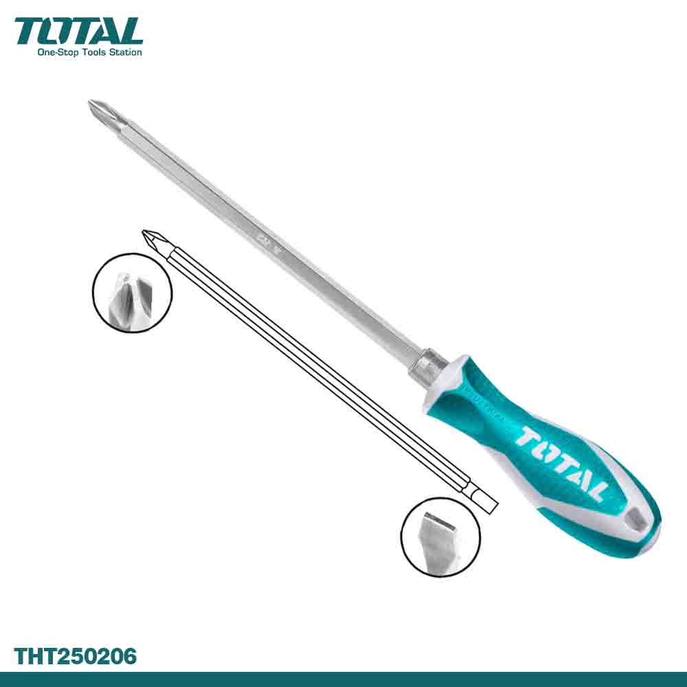 TOTAL Multi-Purpose 2-in-1 Screwdriver