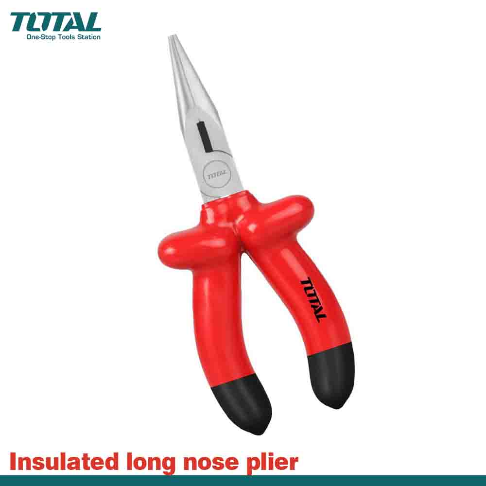 TOTAL Insulated Long Nose Plier 200MM