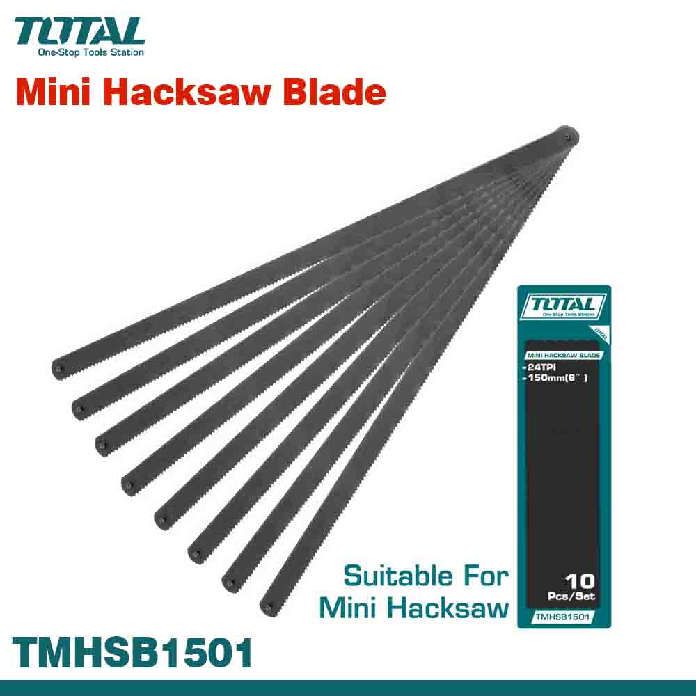 TOTAL Heavy-Duty 6” Hacksaw Blades