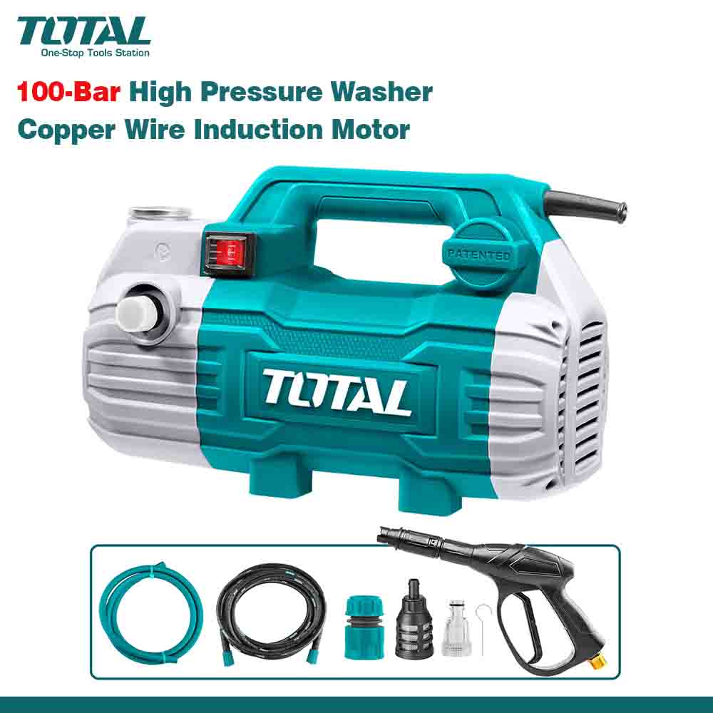 TGT11236 100-Bar High Pressure Washer (1500W) - Copper Wire Induction Motor