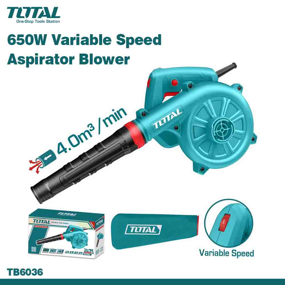 650W Variable Speed Aspirator Blower with Total branding on a white background