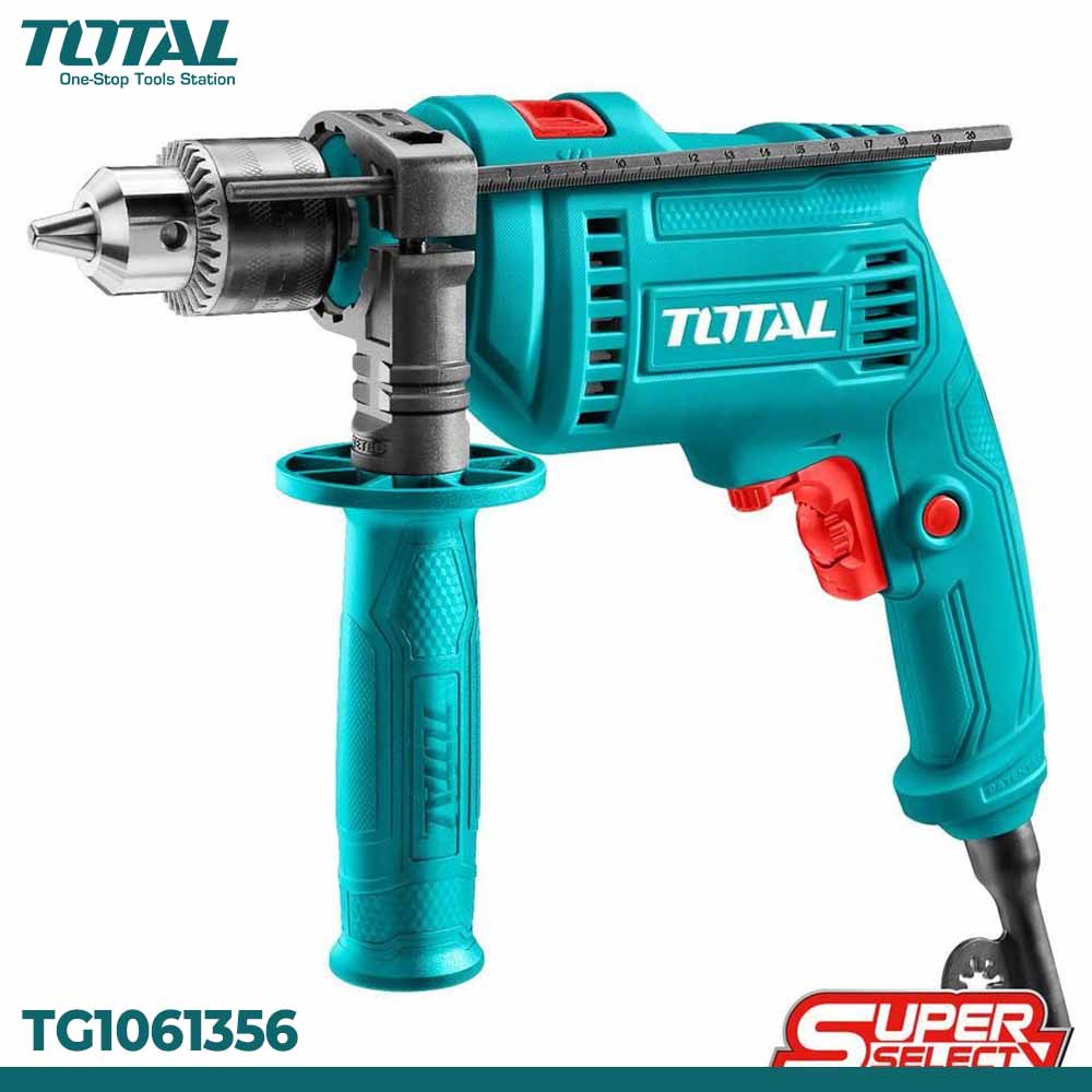 Total 680W Impact Drill TG1061356 13mm Chuck | Forward & Reverse Switch