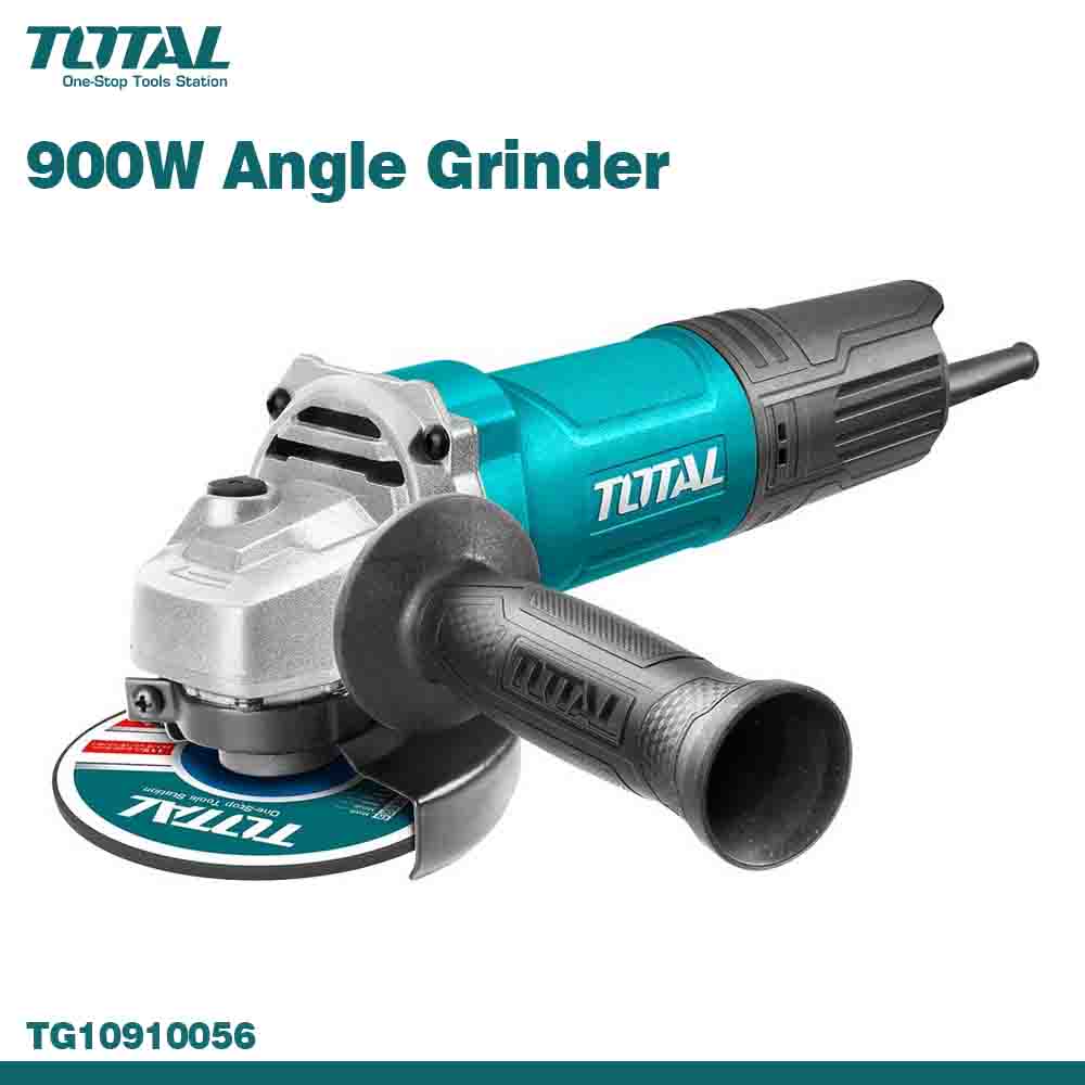 900W angle grinder with Total branding on a white background