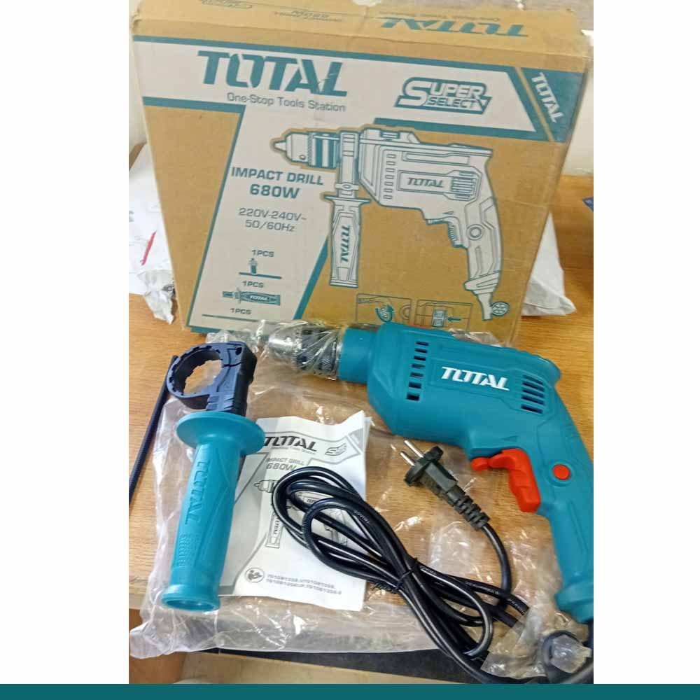 Total 680W Impact Drill Driver TG1061356 | High-Speed Drilling Machine