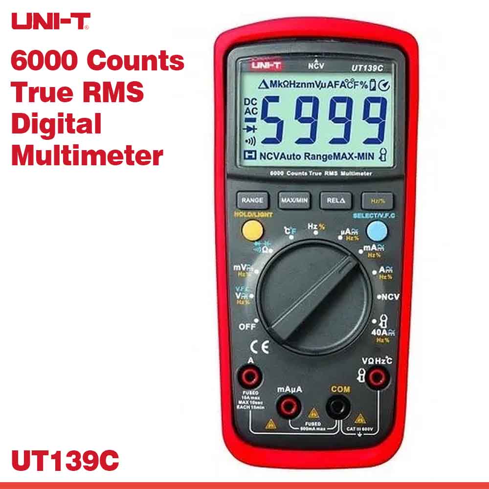 UT139 Series 6000 Count True RMS Multimeter for Electricians