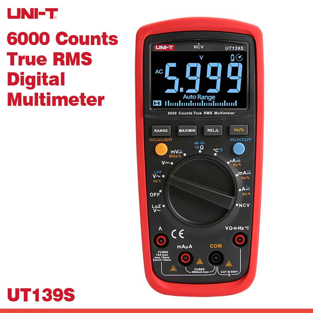 UT139S EBTN Display Multimeter – Ideal for Low Light Work