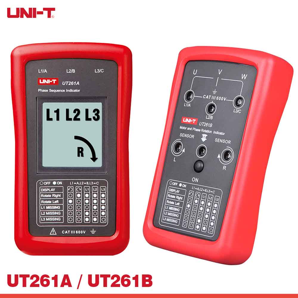 UT261 Series Phase Sequence and Motor Rotation Indicators