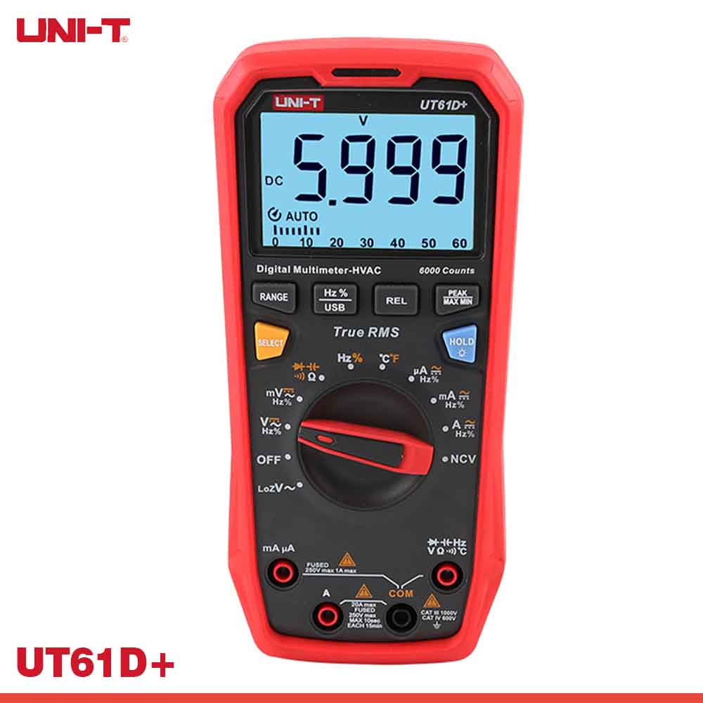 UT61+ Series 1000V True RMS Digital Multimeters