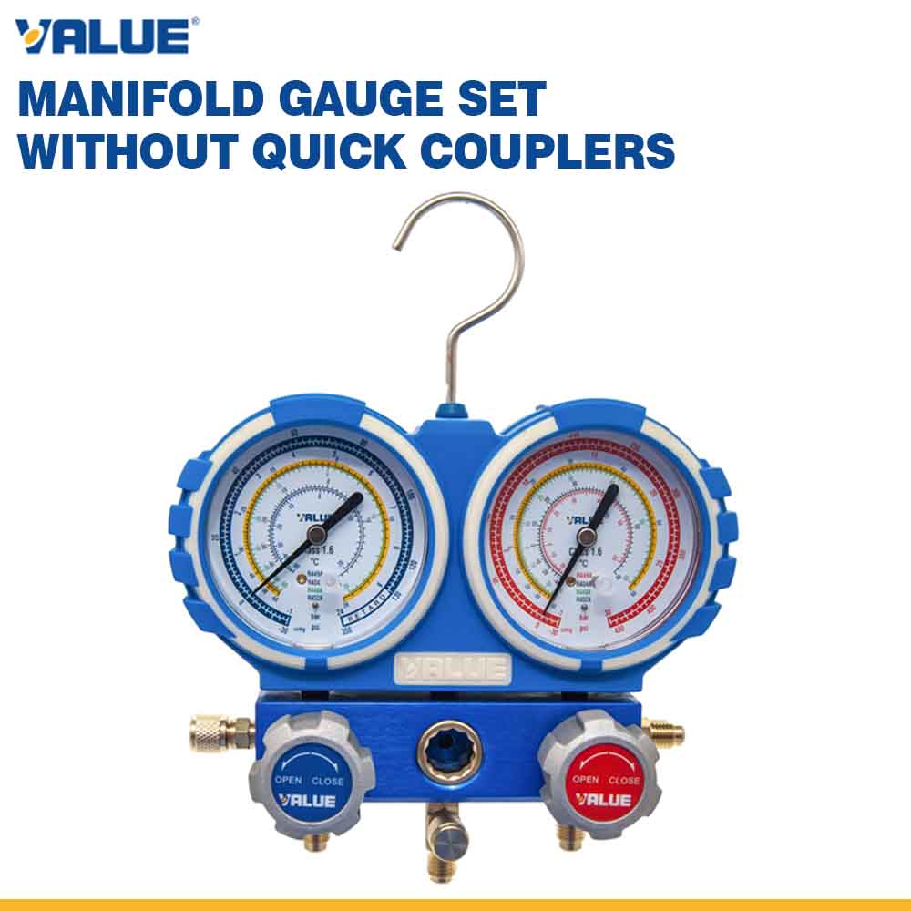 VALUE VMG-2-R449A Refrigeration Gauge Set Without Quick Connectors