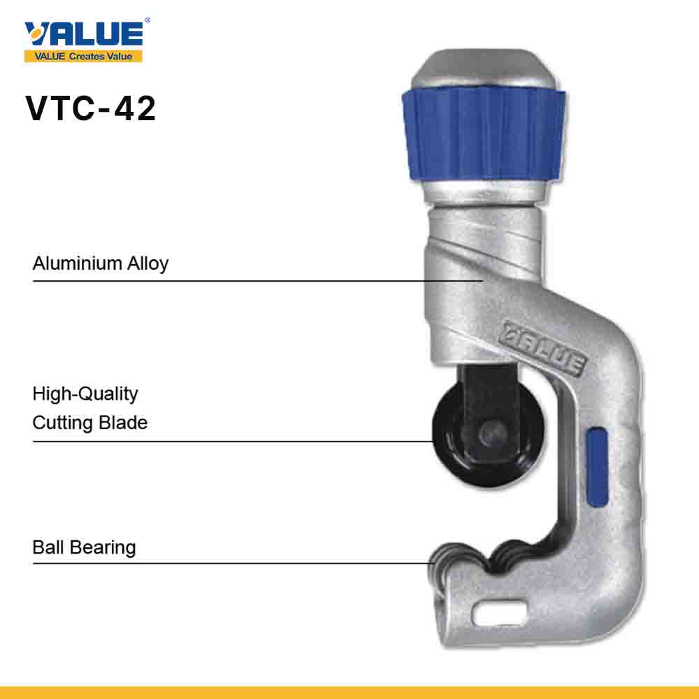 VALUE Sharp Tube Cutter with Ball Bearing Design