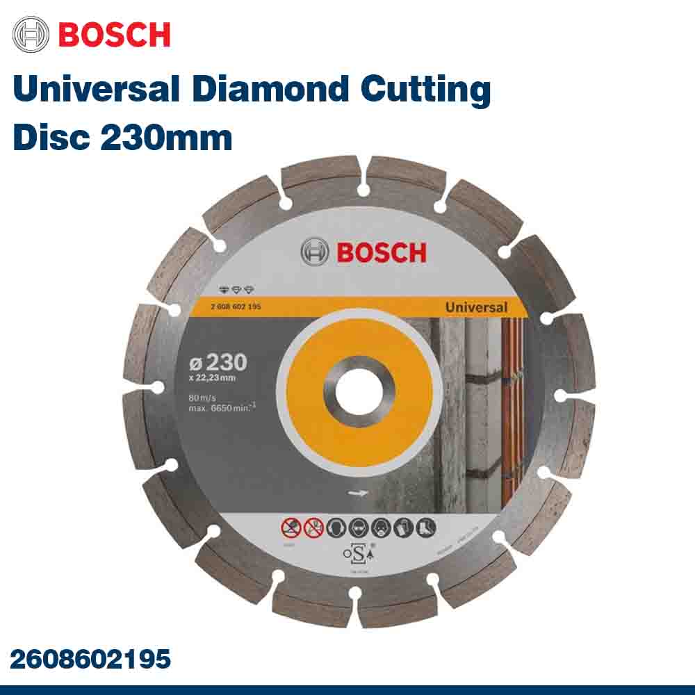 Bosch Universal Diamond Cutting Disc 230mm on a white background