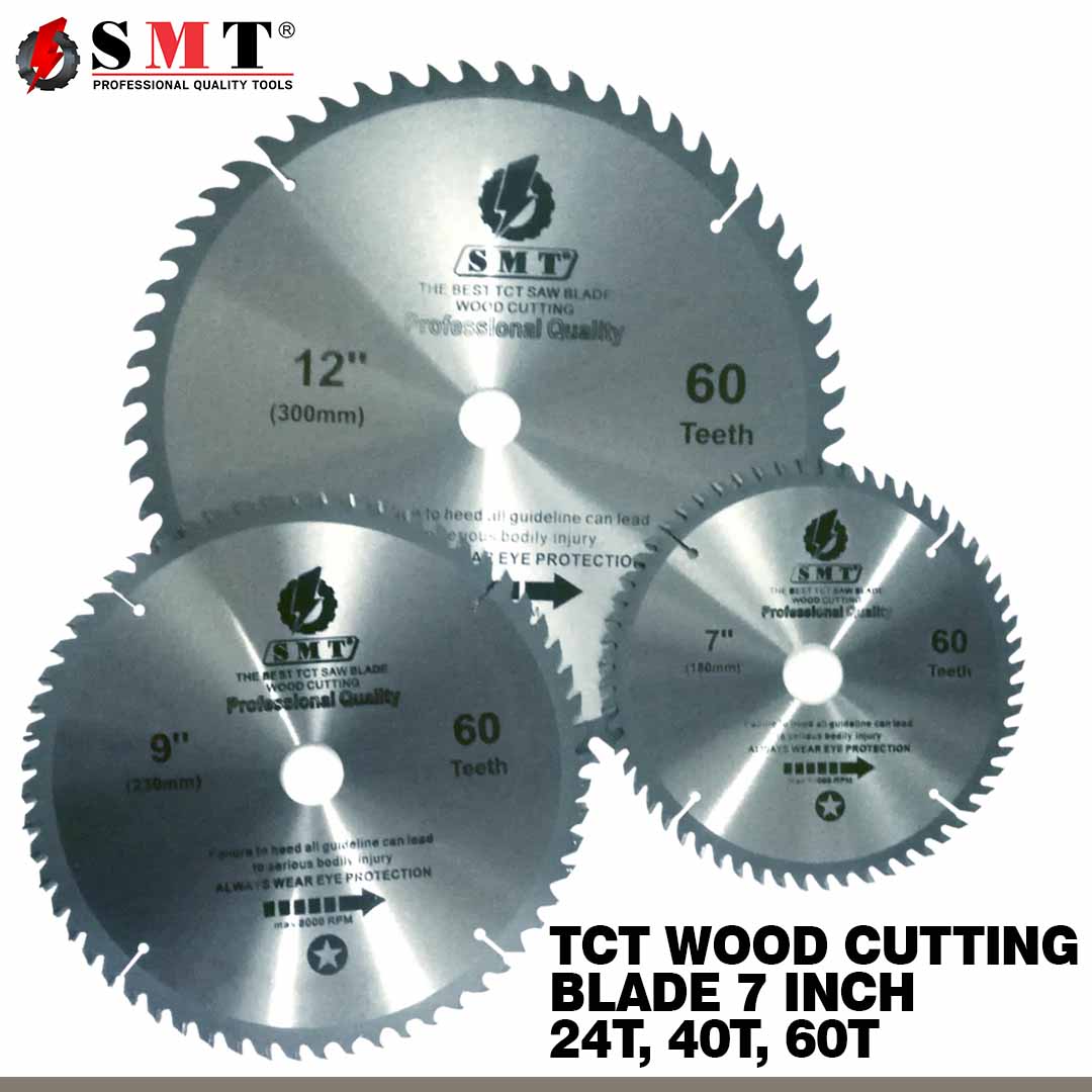 SMT TCT Wood Cutting Blades 7 to 12 Inch | Table & Miter Saw Blades Pakistan