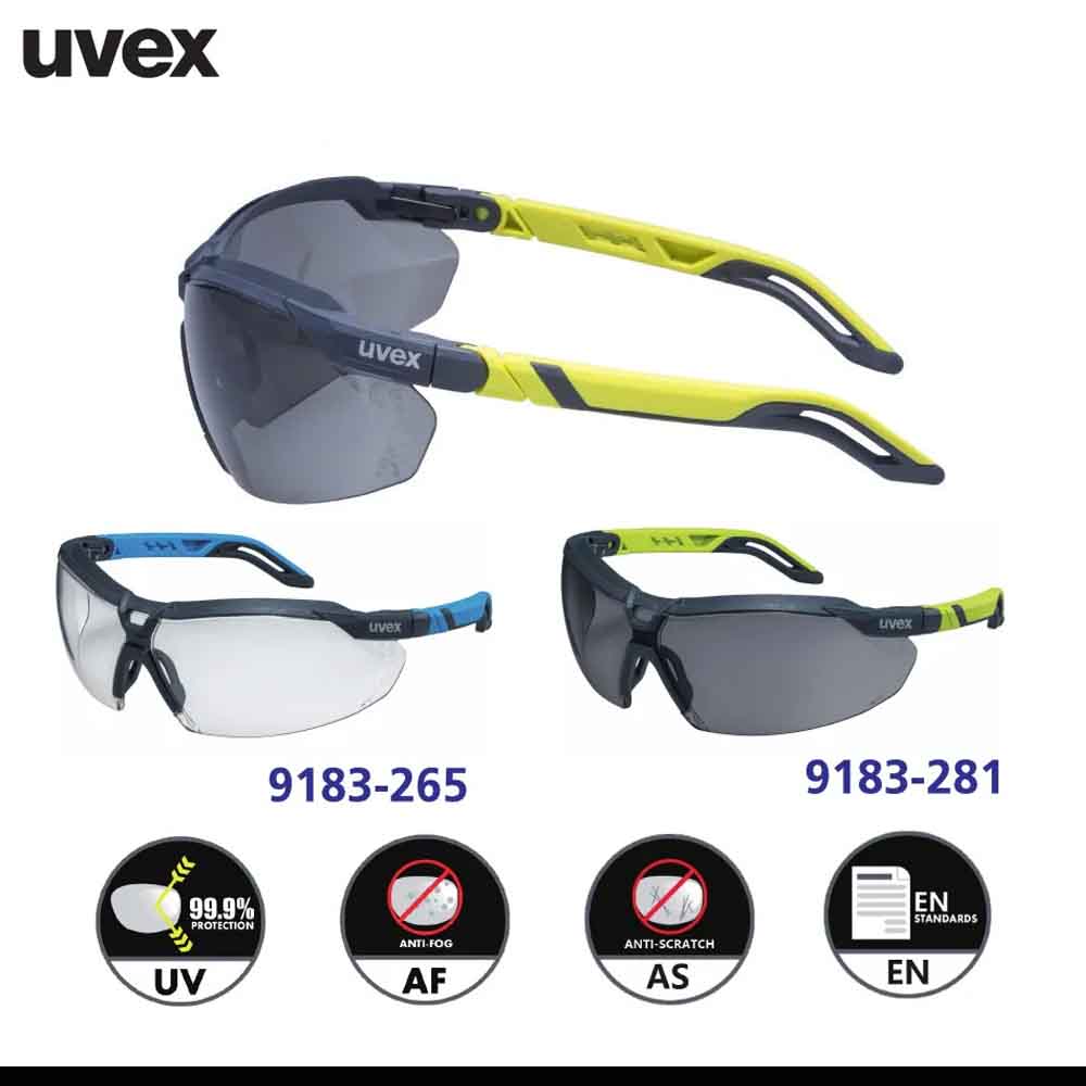 uvex i-5 Safety Glasses – Anti-Fog & Scratch Resistant